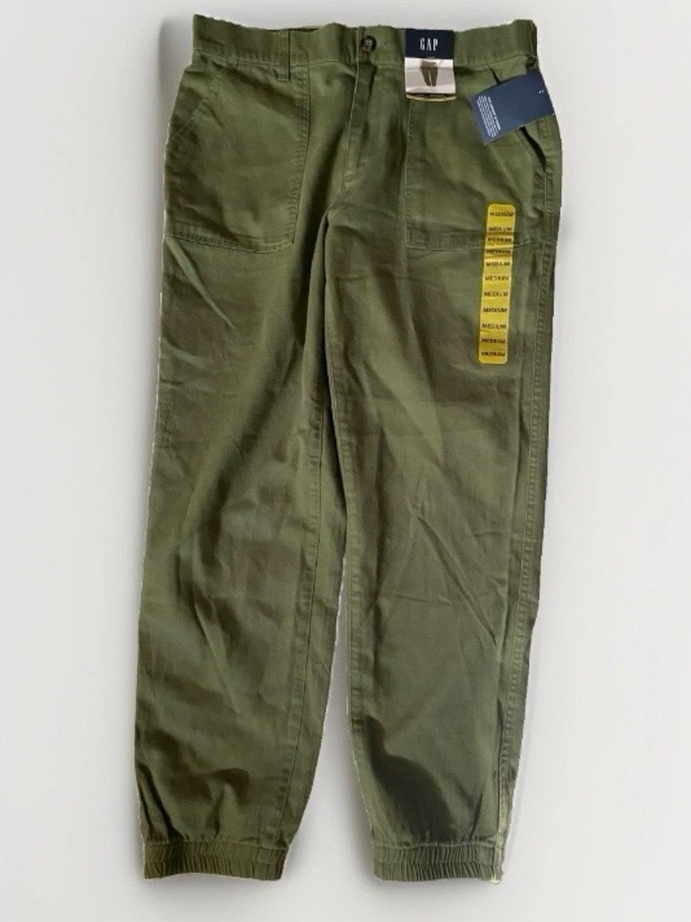 GAP size M women’s green twill joggers NEW